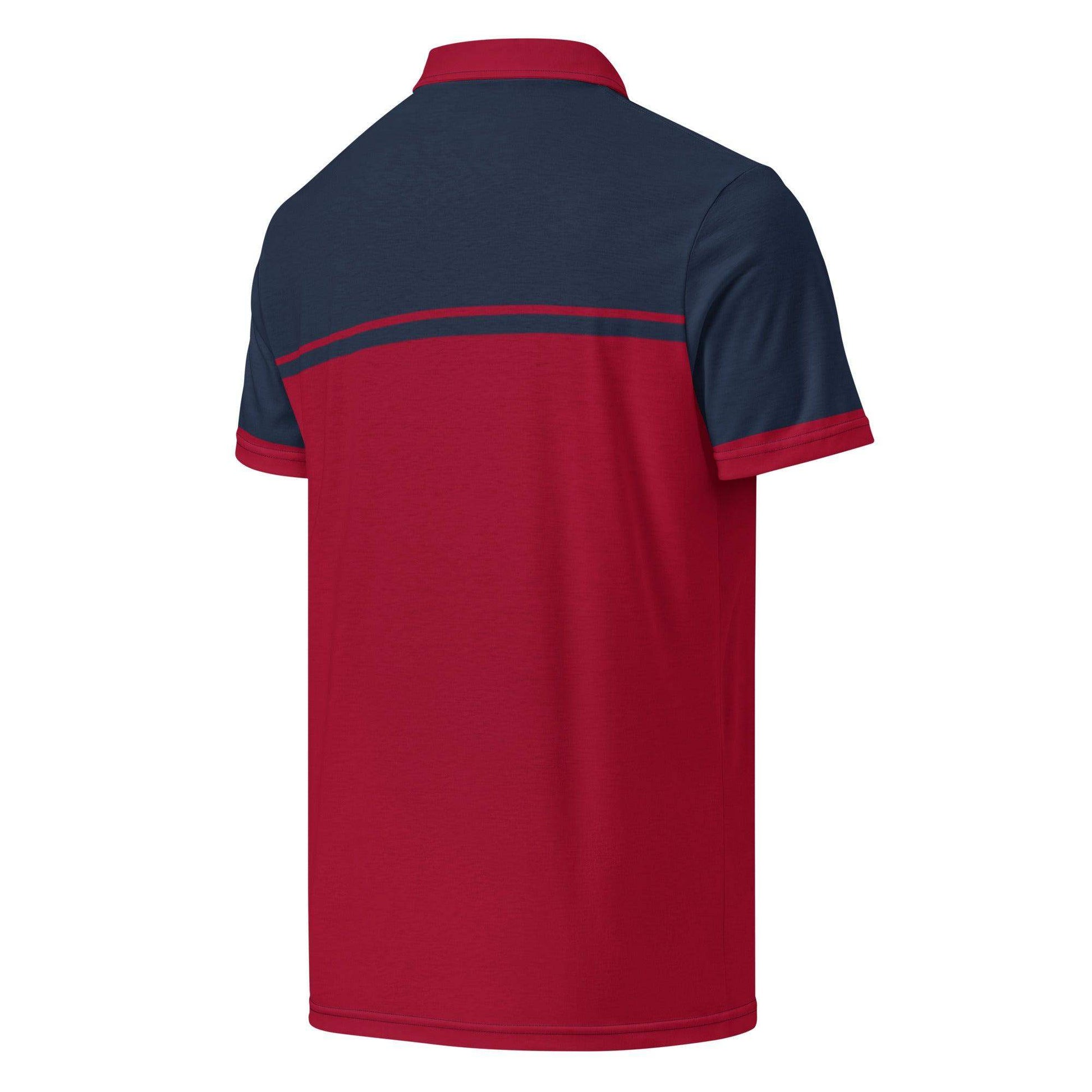 McEnroe New Young Line Blue Burgundy Polo Shirt - Game Yarns