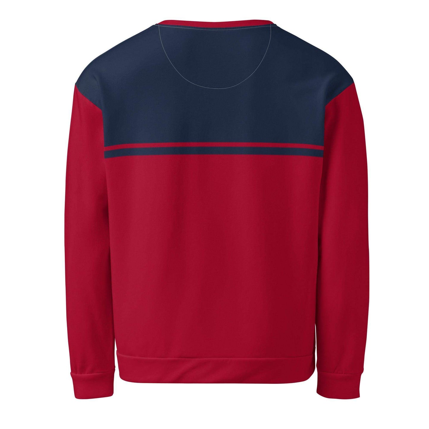 McEnroe New Young Line Blue Burgundy Sweatshirt - Game Yarns