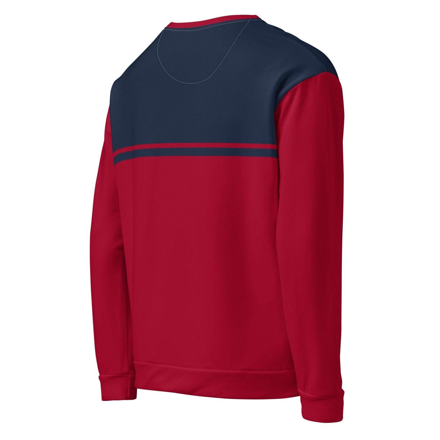 McEnroe New Young Line Blue Burgundy Sweatshirt - Game Yarns