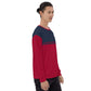 McEnroe New Young Line Blue Burgundy Sweatshirt - Game Yarns