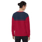 McEnroe New Young Line Blue Burgundy Sweatshirt - Game Yarns