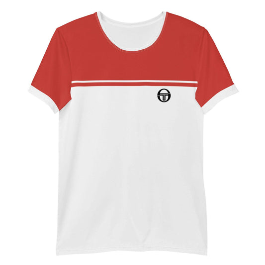 McEnroe New Young Line Red Athletic T-shirt - Game Yarns