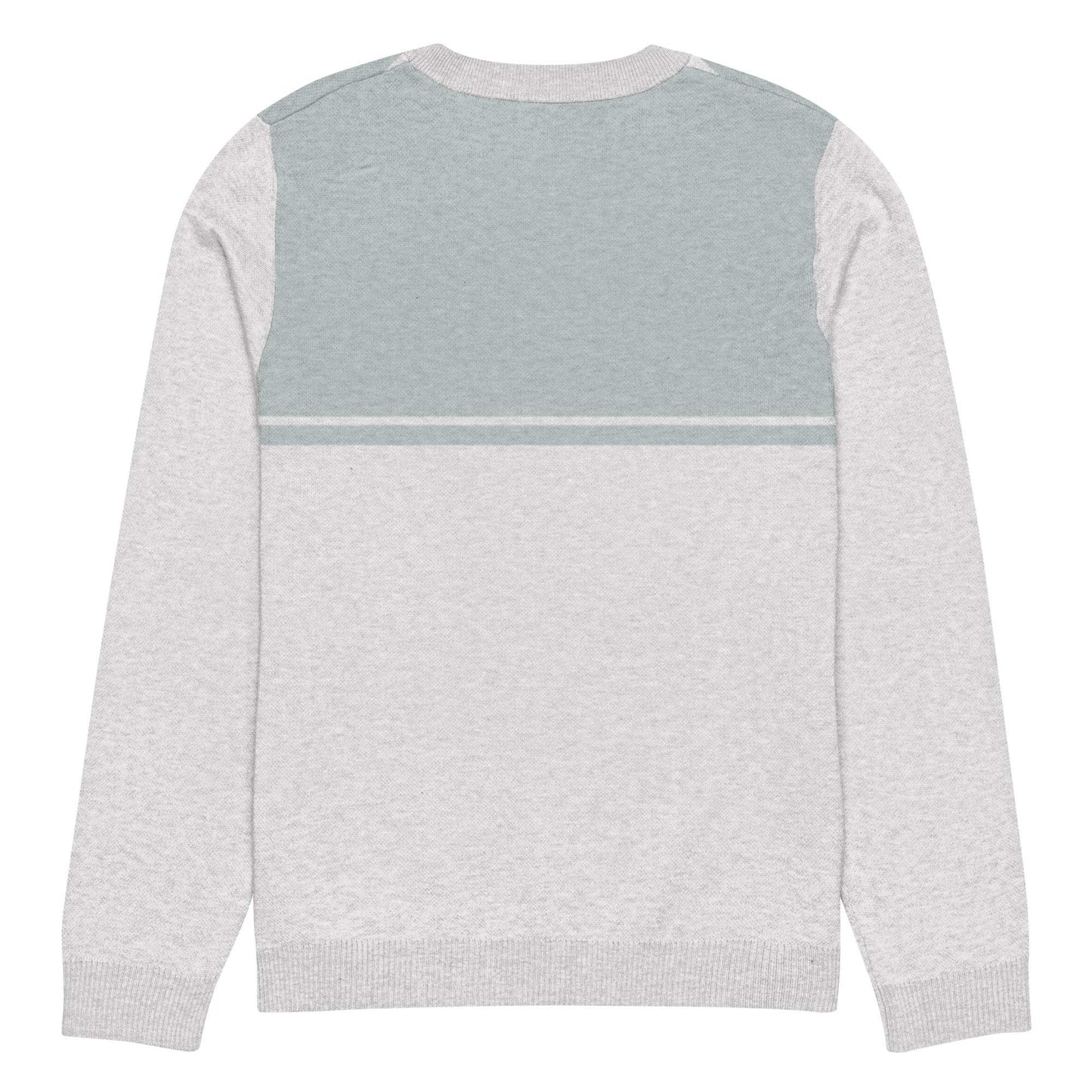 McEnroe New Young Line Silver Blue Knitted Sweater - Game Yarns