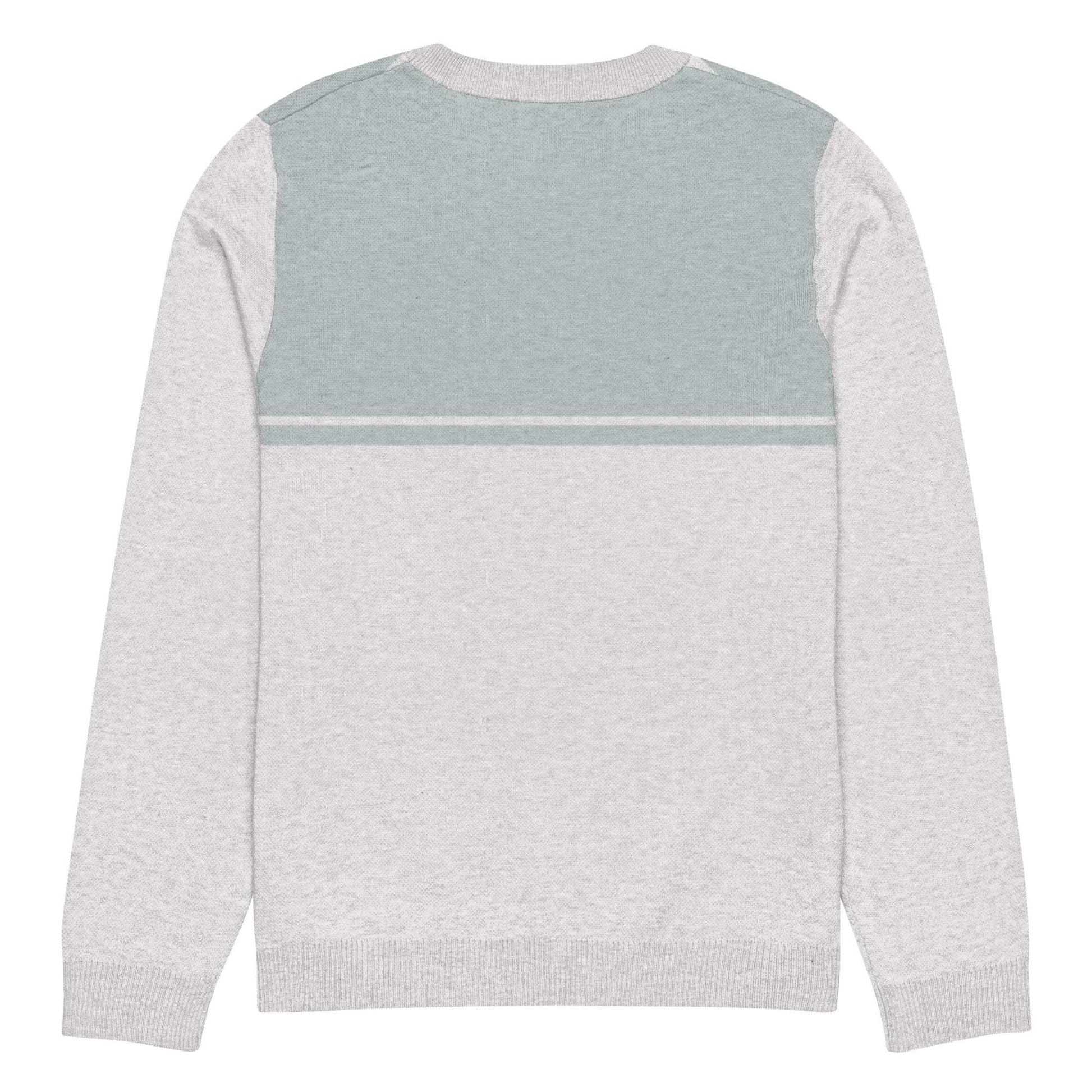 McEnroe New Young Line Silver Blue Knitted Sweater - Game Yarns