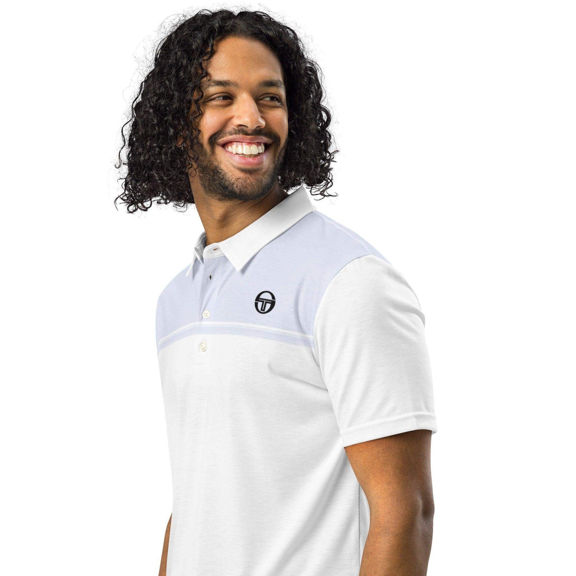 McEnroe New Young Line Silver Blue Polo Shirt - Game Yarns