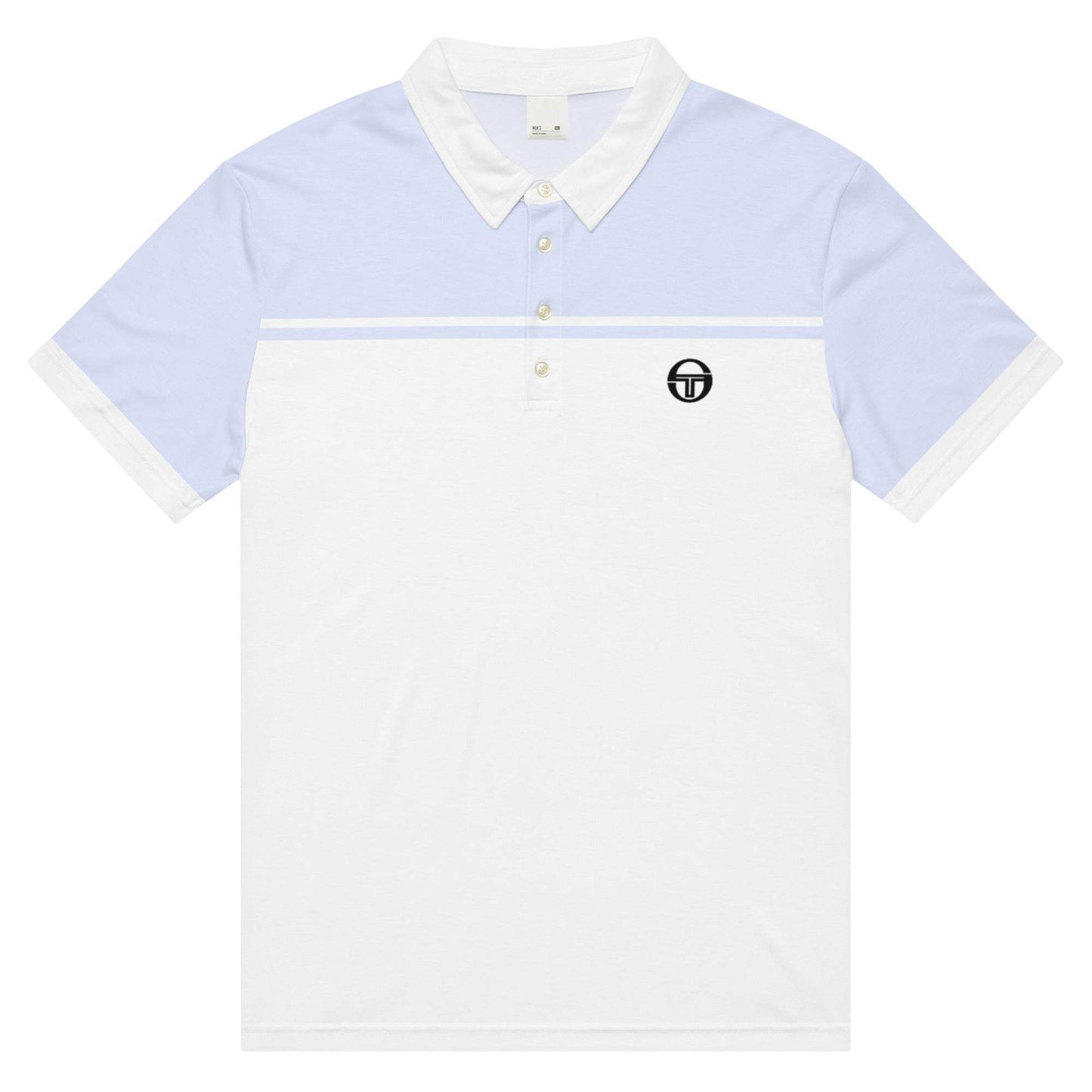 McEnroe New Young Line Silver Blue with Sleeves Polo Shirt - Game Yarns