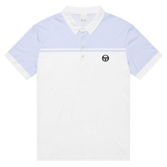 McEnroe New Young Line Silver Blue with Sleeves Polo Shirt - Game Yarns