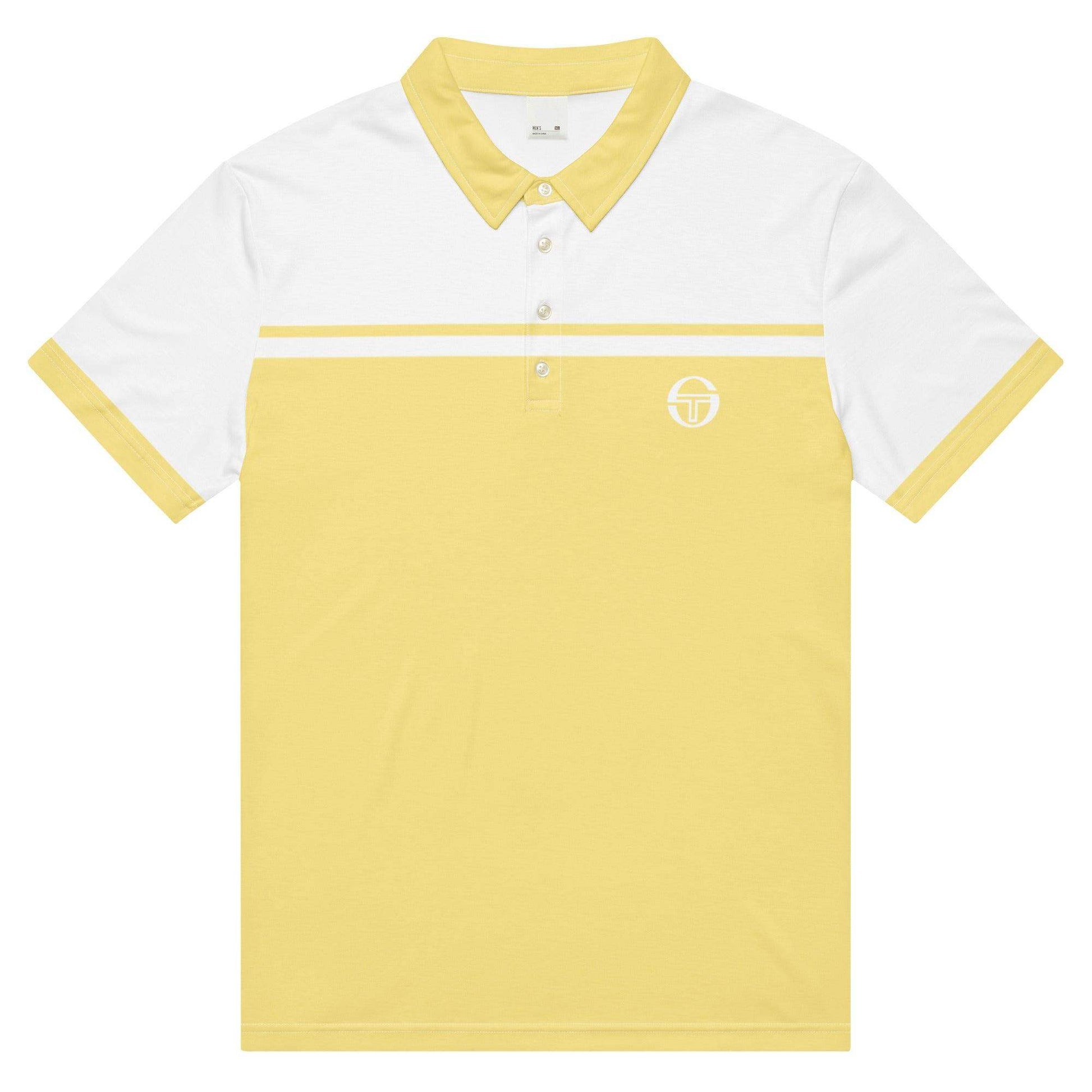 McEnroe New Young Line Yellow White Polo Shirt - Game Yarns