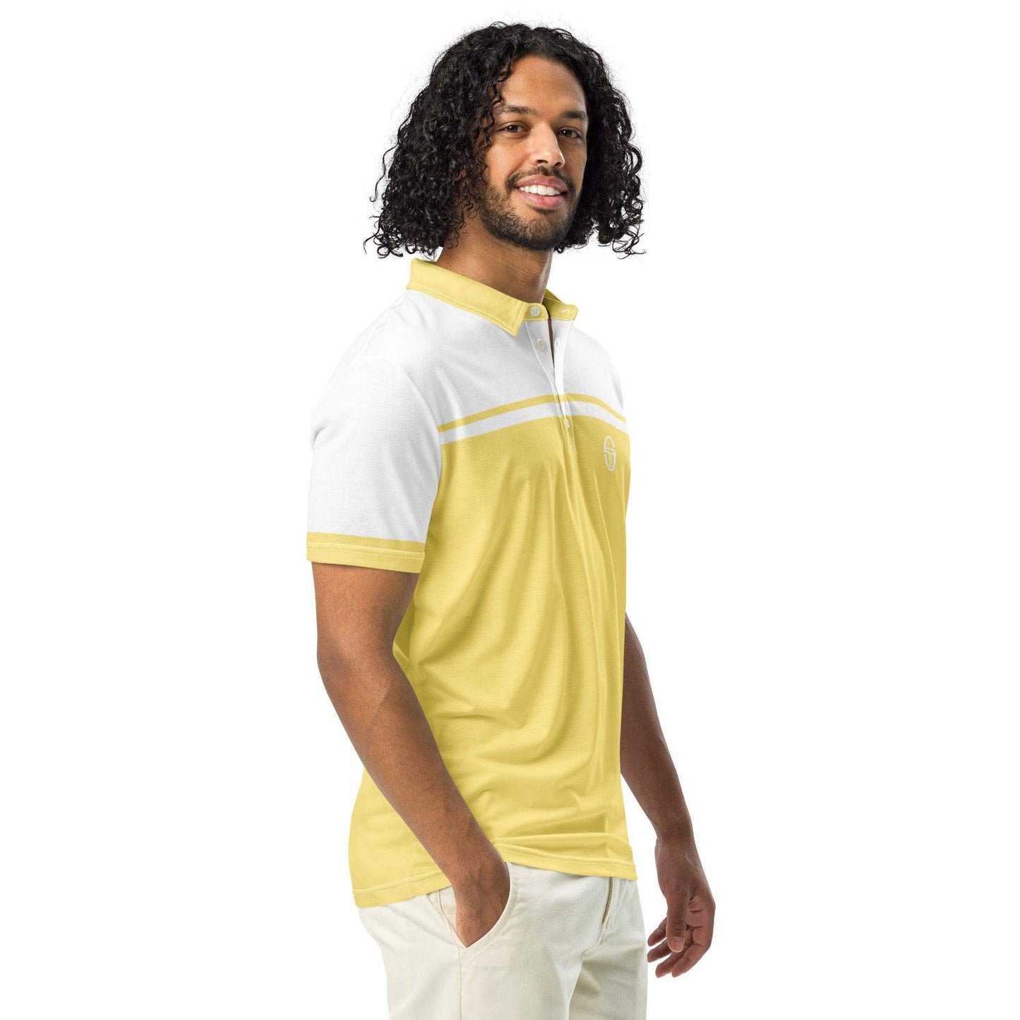 McEnroe New Young Line Yellow White Polo Shirt - Game Yarns