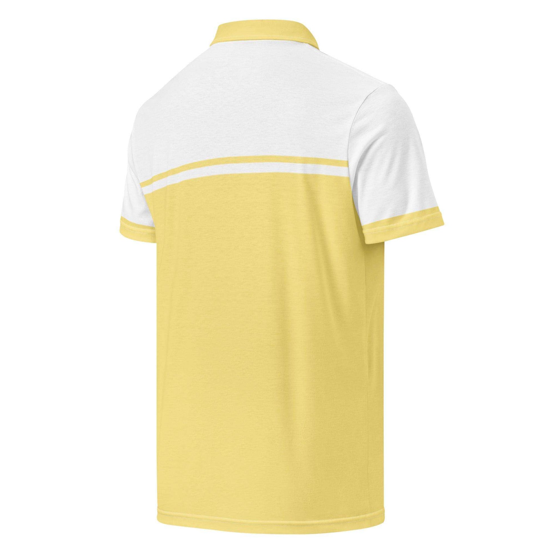 McEnroe New Young Line Yellow White Polo Shirt - Game Yarns