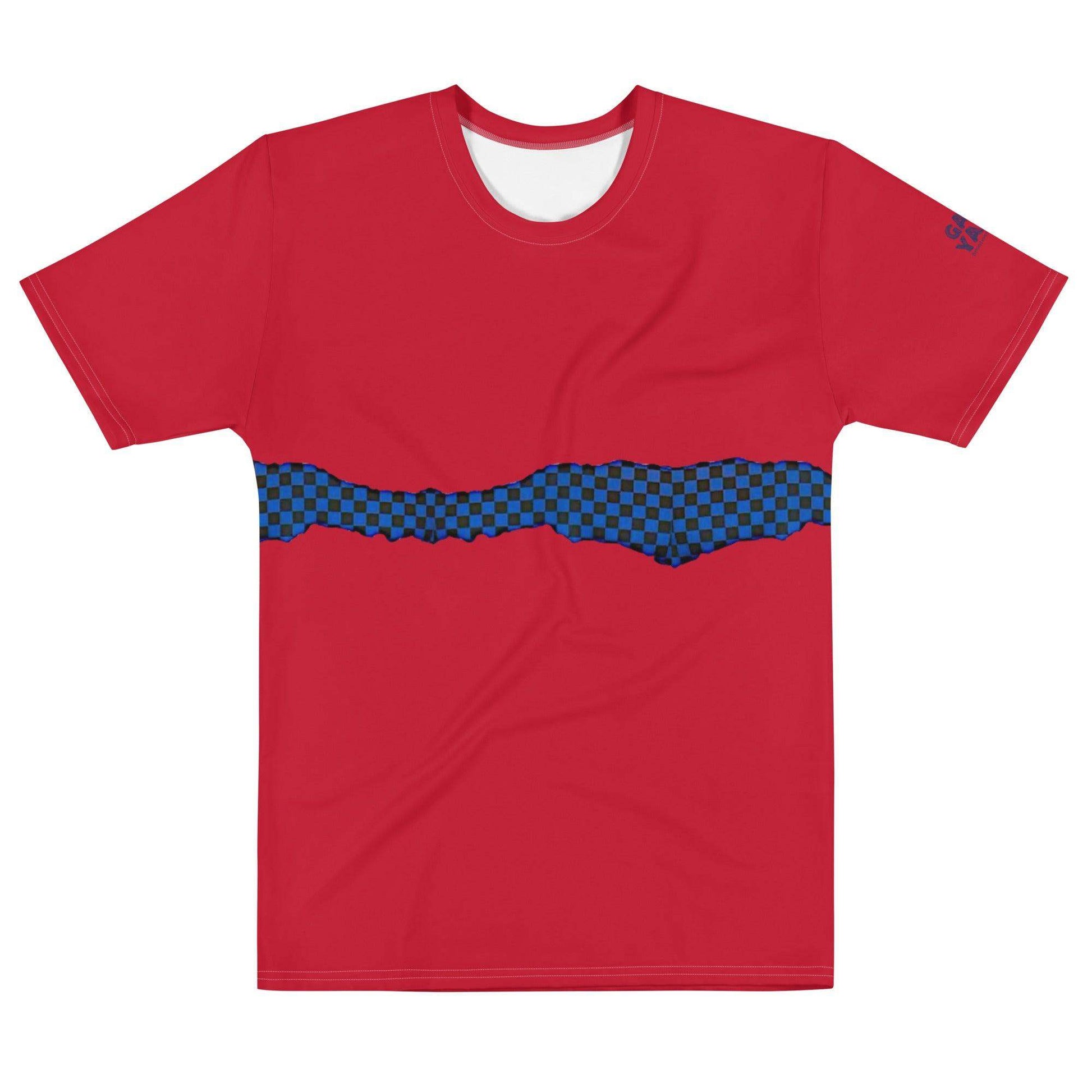 McEnroe Red Blue Check T-shirt - Game Yarns