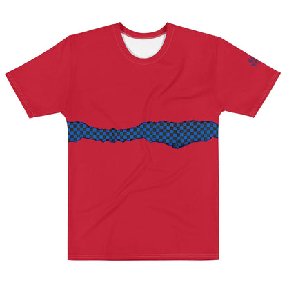 McEnroe Red Blue Check T-shirt - Game Yarns