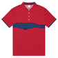 McEnroe Retro Red Blue Check polo - Game Yarns