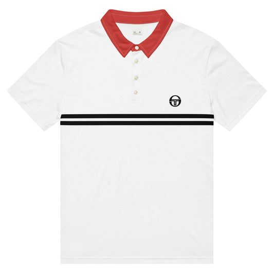 McEnroe Supermac Black Red Polo Shirt - Game Yarns