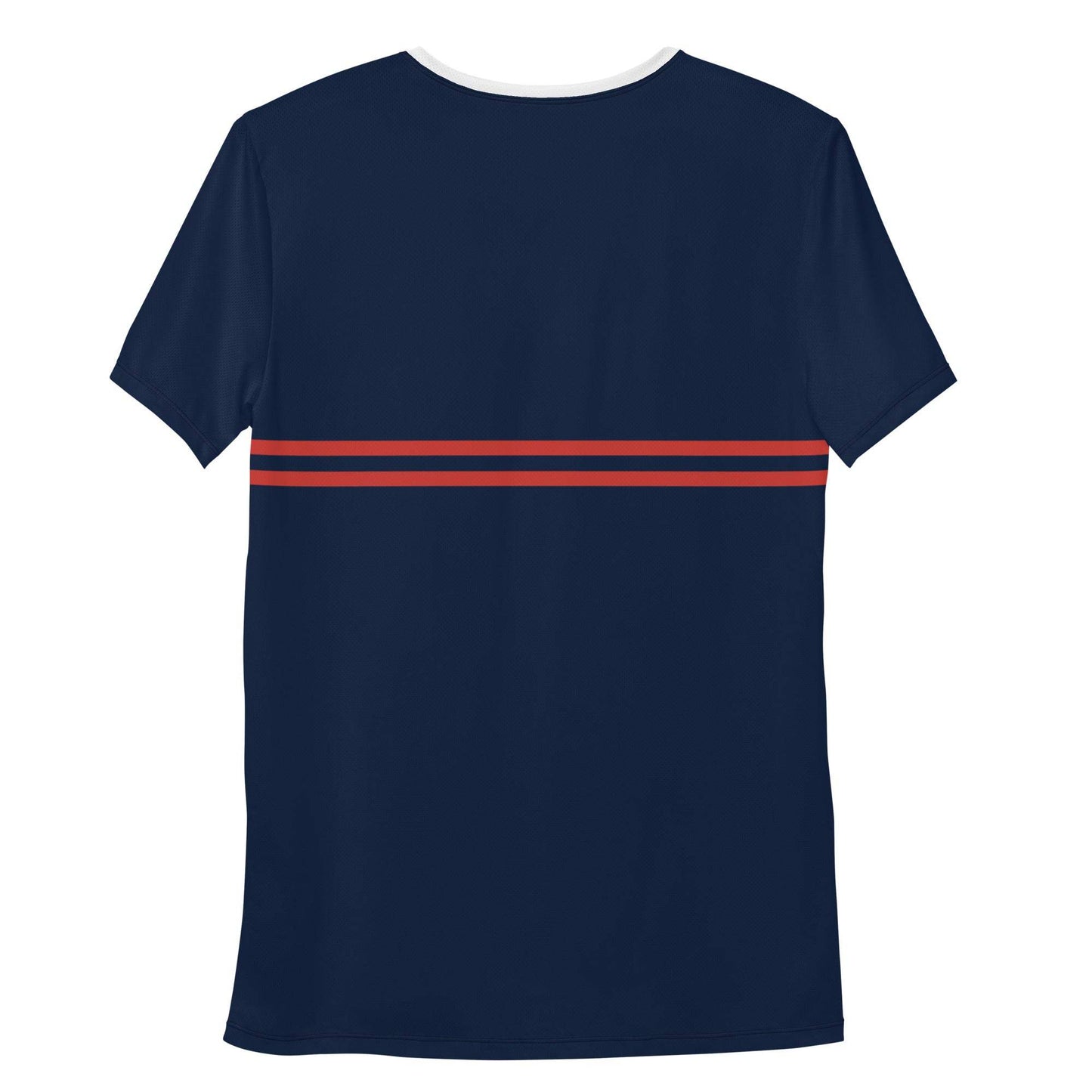 McEnroe Supermac Blue Red Athletic T-shirt - Game Yarns