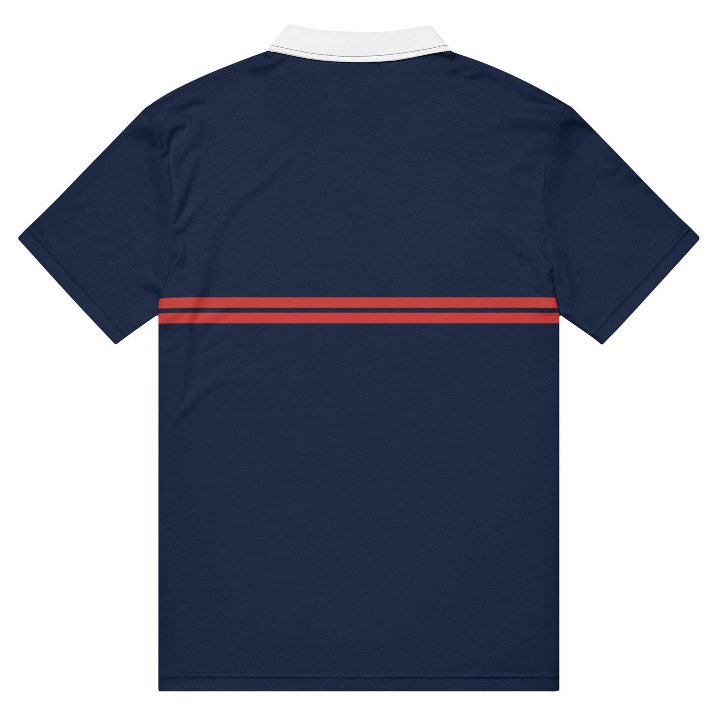 McEnroe Supermac Blue Red Polo Shirt - Game Yarns