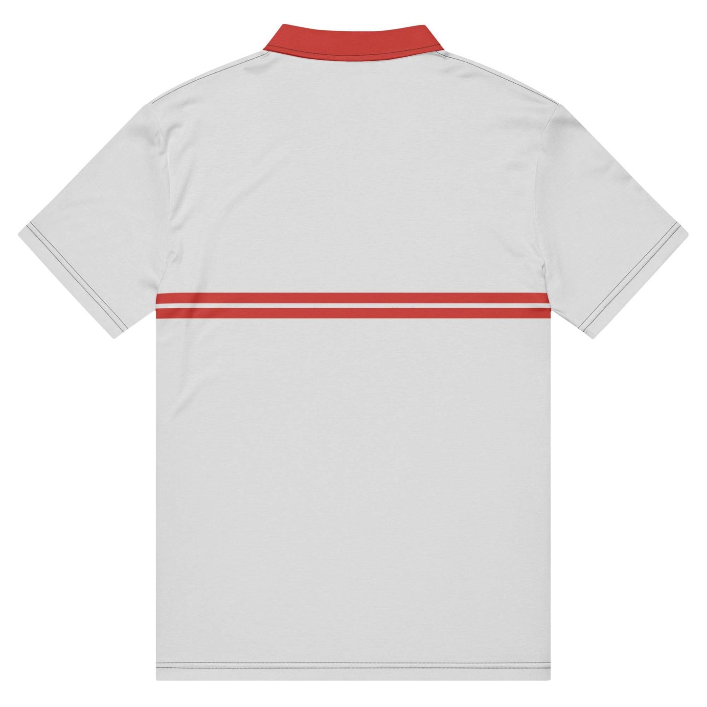 McEnroe Supermac Grey Red Polo Shirt - Game Yarns