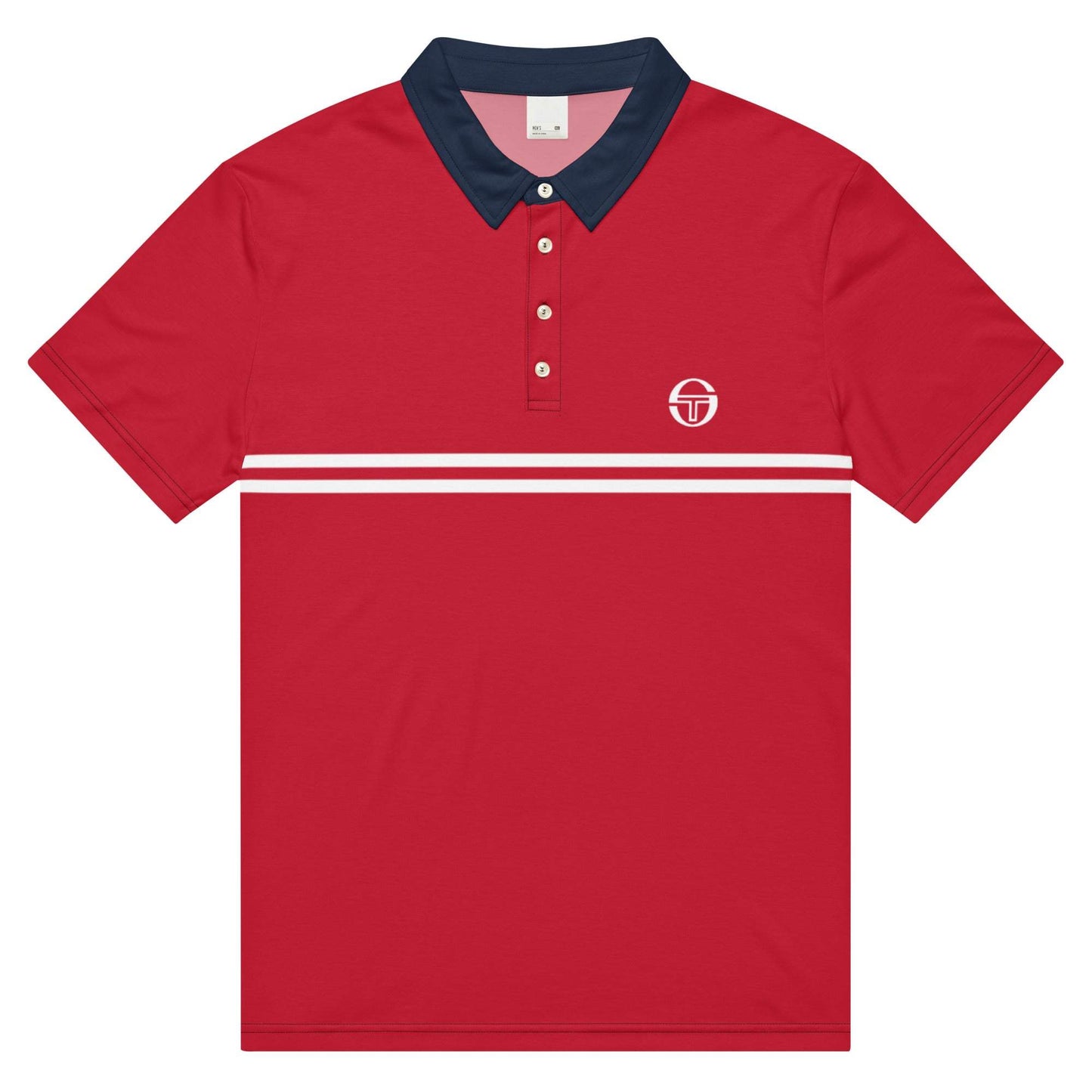 McEnroe Supermac Red White Blue Polo Shirt - Game Yarns