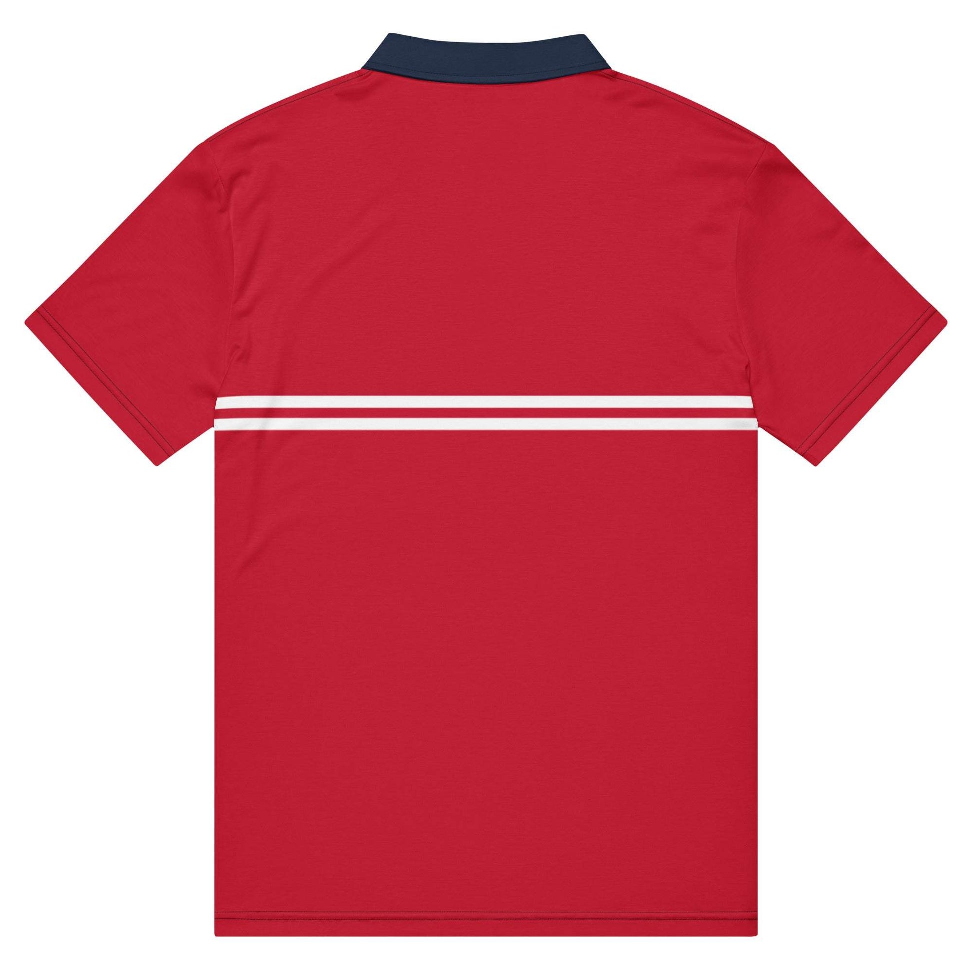 McEnroe Supermac Red White Blue Polo Shirt - Game Yarns