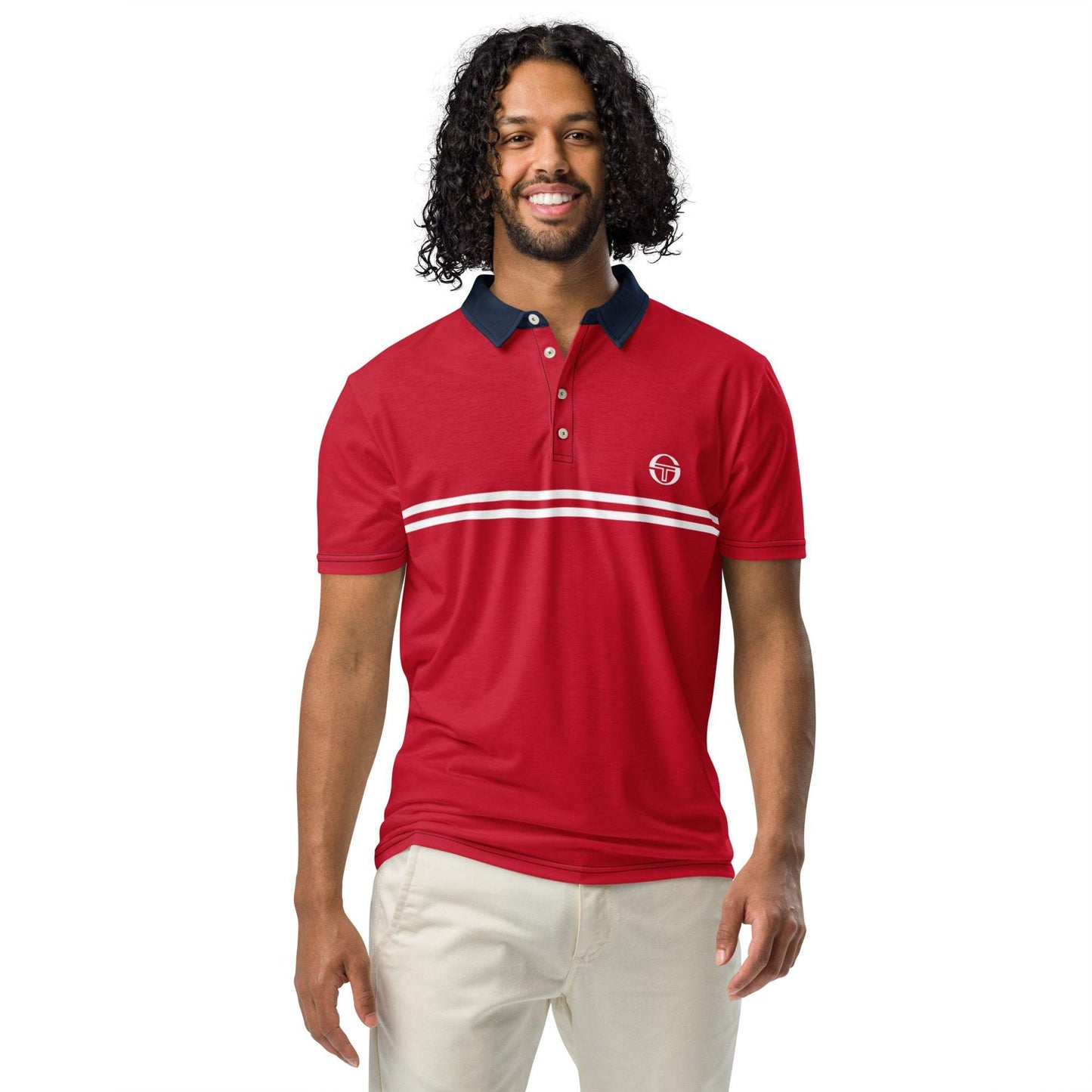 McEnroe Supermac Red White Blue Polo Shirt - Game Yarns