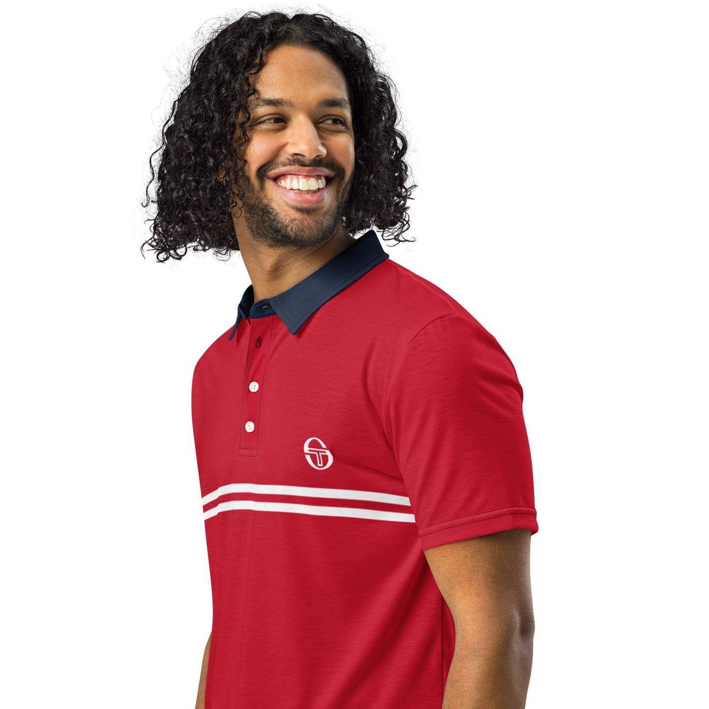 McEnroe Supermac Red White Blue Polo Shirt - Game Yarns