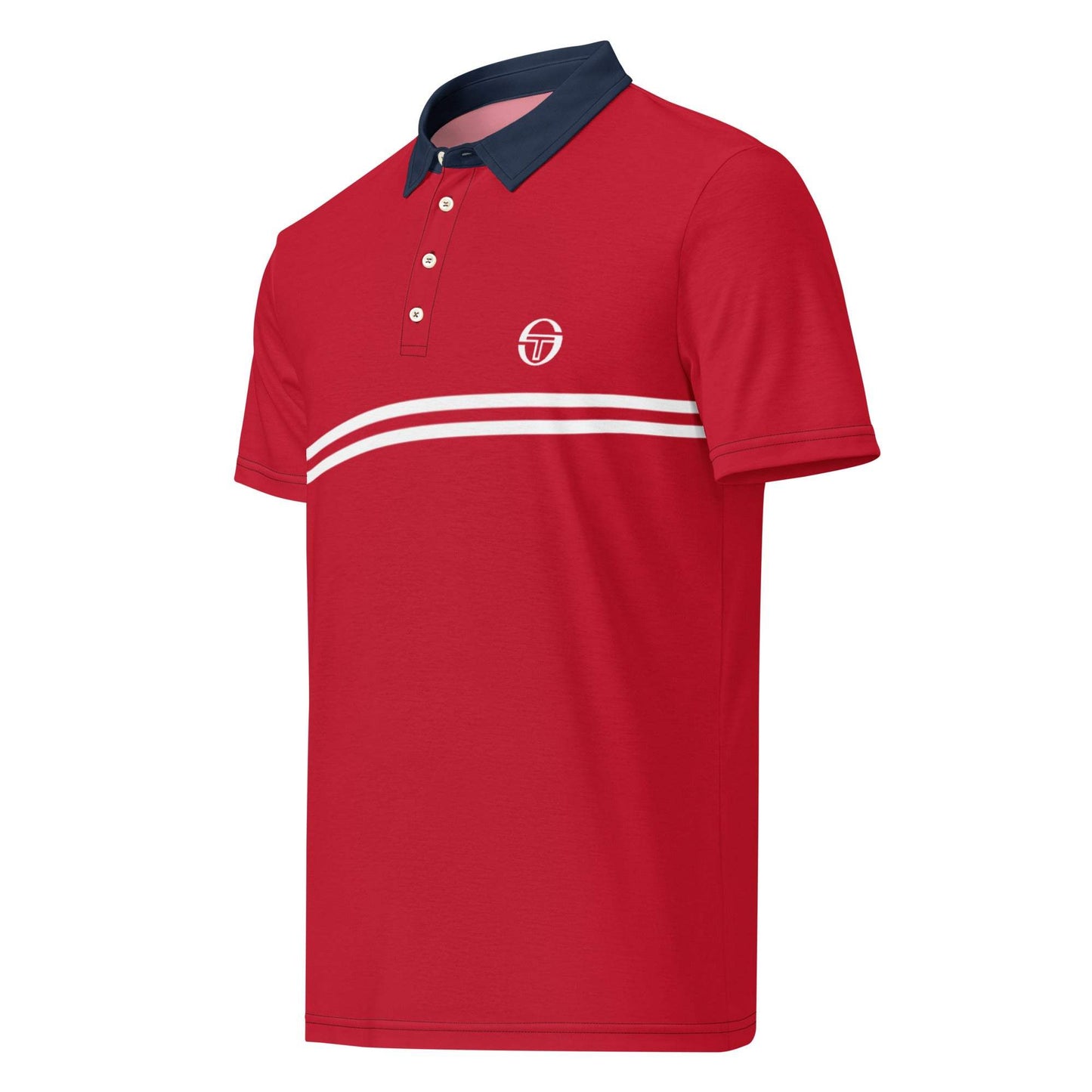 McEnroe Supermac Red White Blue Polo Shirt - Game Yarns