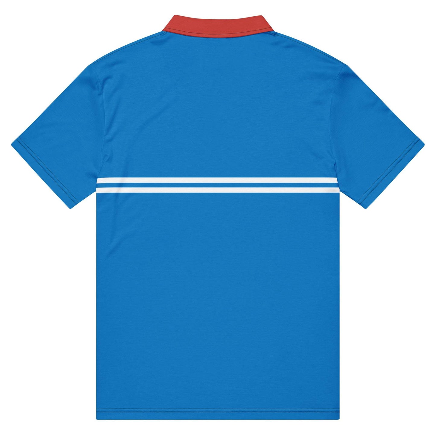 McEnroe Supermac Royal Blue Red Polo Shirt - Game Yarns