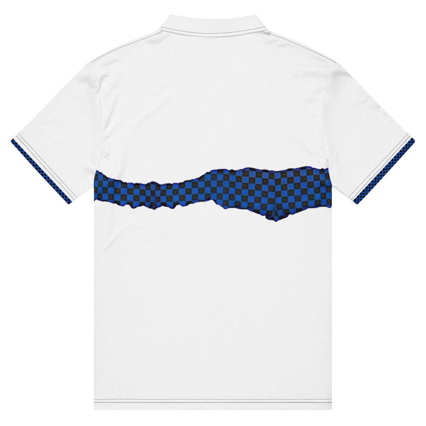 McEnroe White Blue Check polo shirt - Game Yarns