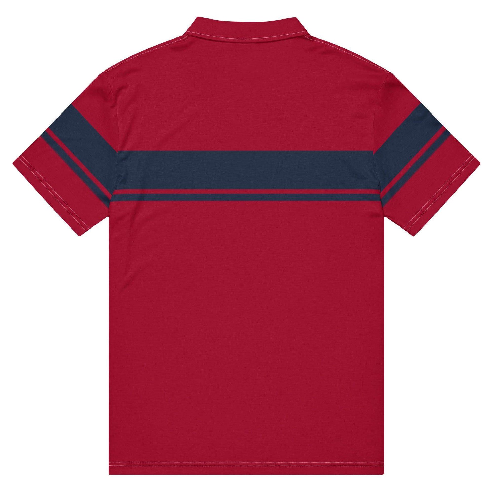 McEnroe Young Line Dark Blue Burgundy Polo Shirt - Game Yarns