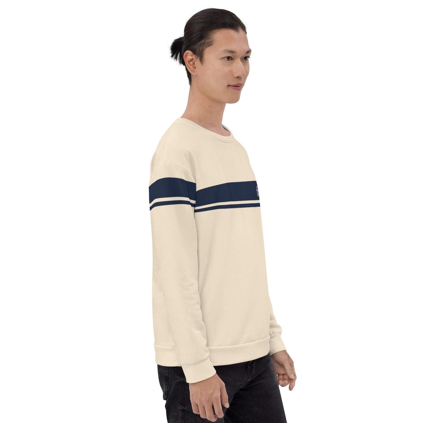 McEnroe Young Line Dark Blue Champagne Sweatshirt - Game Yarns