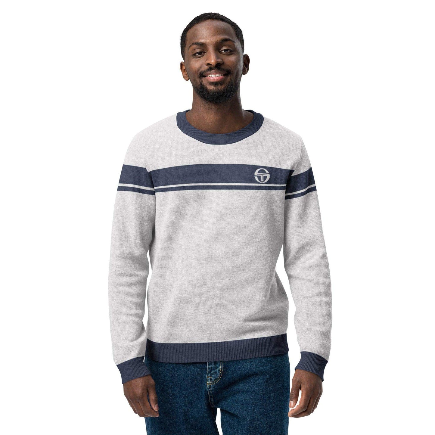 McEnroe Young Line Dark Blue Knitted Sweater - Game Yarns