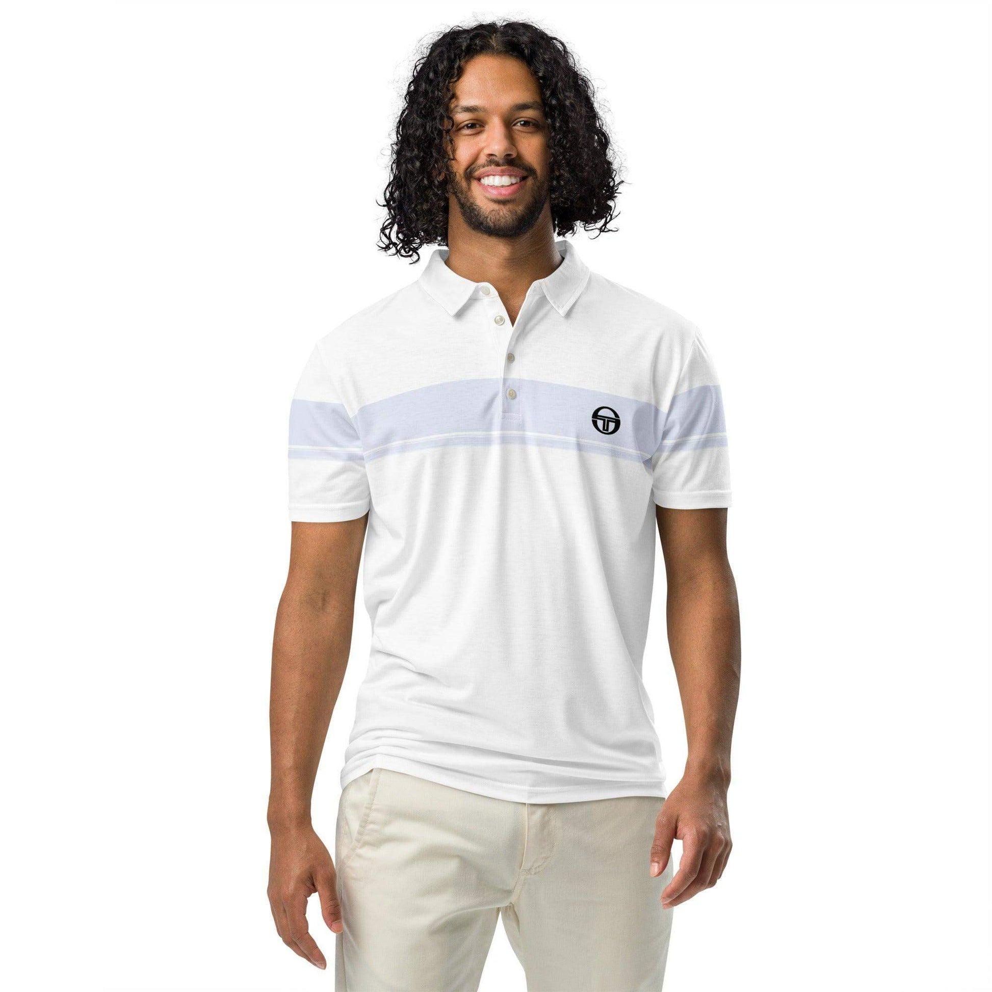 McEnroe Young Line Silver Blue Polo Shirt - Game Yarns