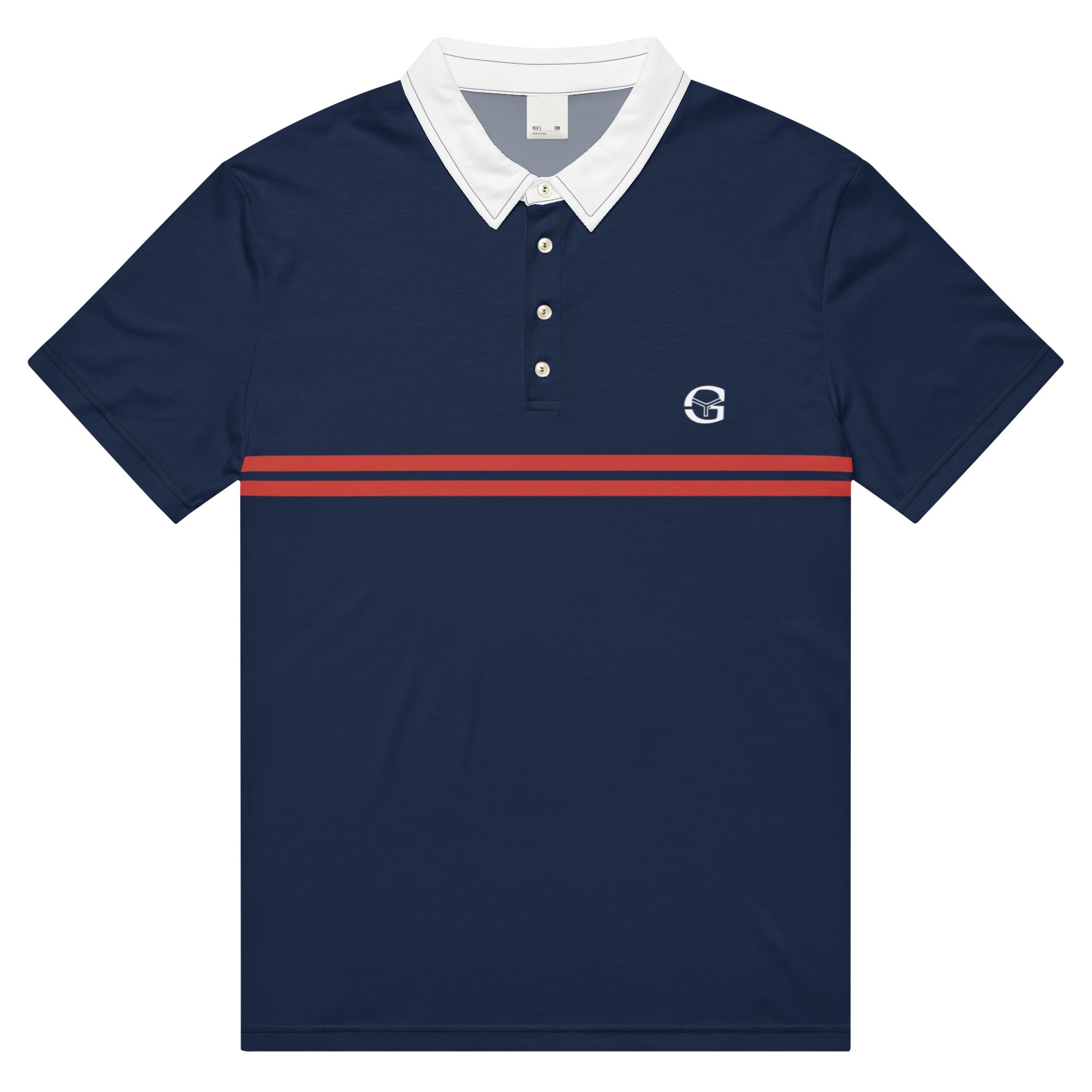 McEnroe Supermac Blue Red Polo Shirt – Game Yarns