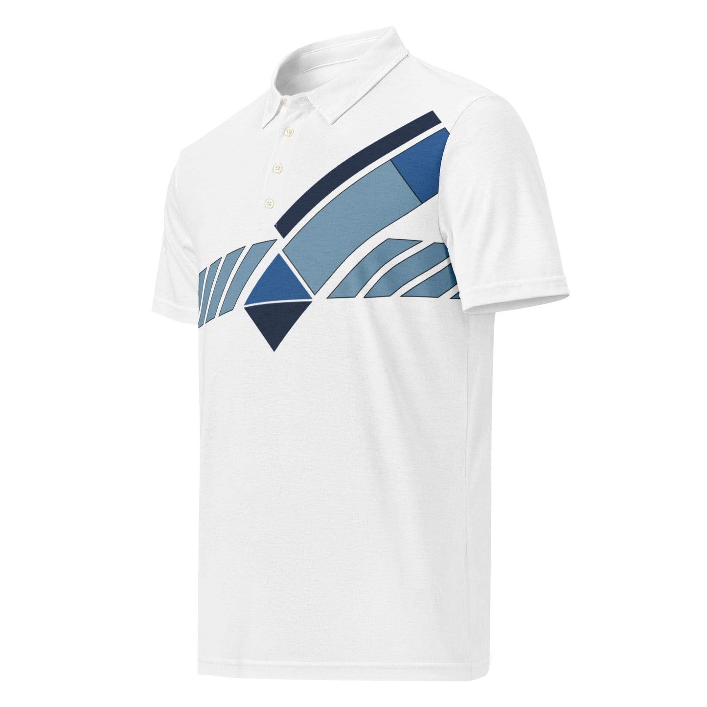 Ivan Lendl Geo Blue Polo Shirt