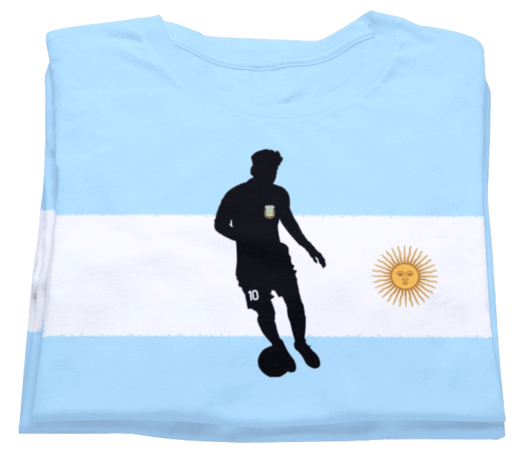 Messi Argentina T-shirt by Game Yarns