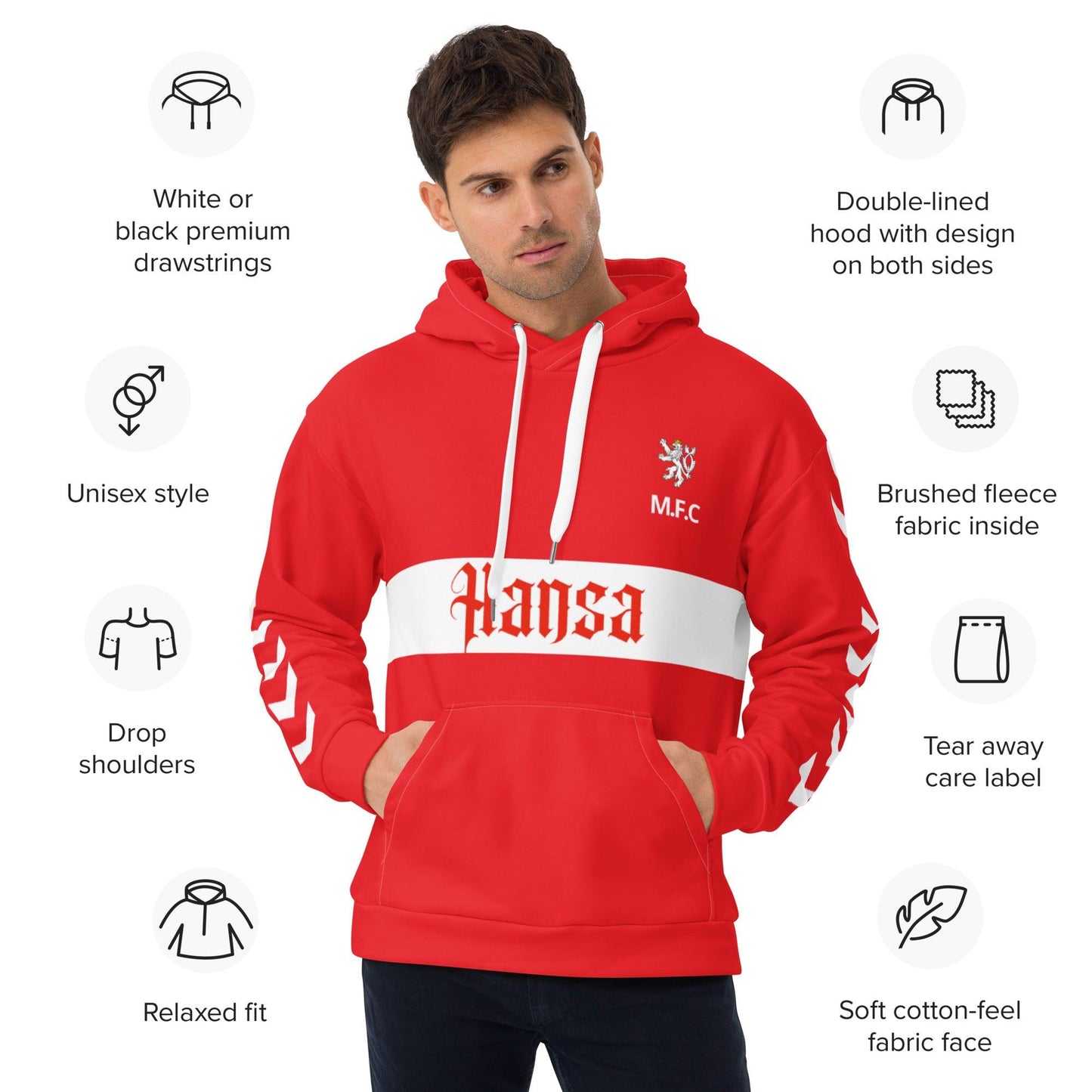 Middlesbrough Retro 84 Hoodie - Game Yarns