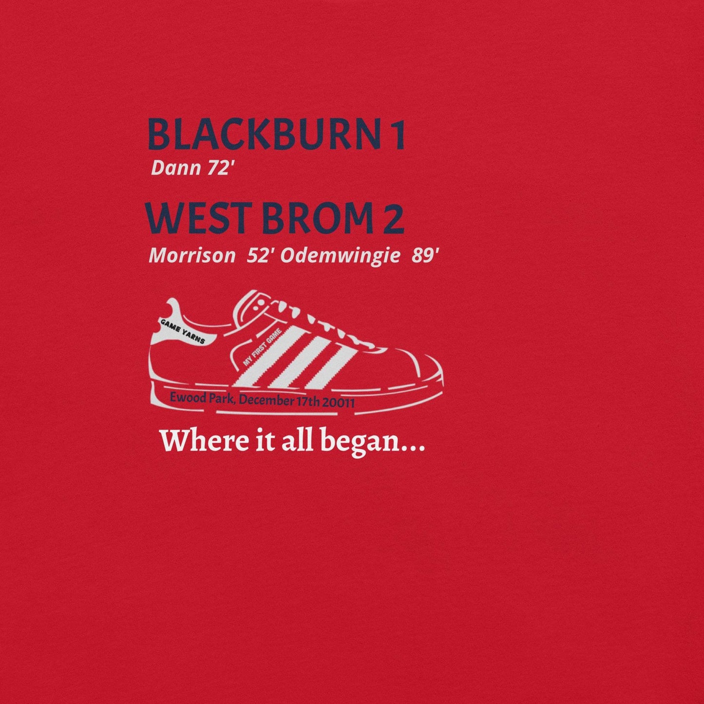 My First Game Blackburn West Brom - Game Yarns