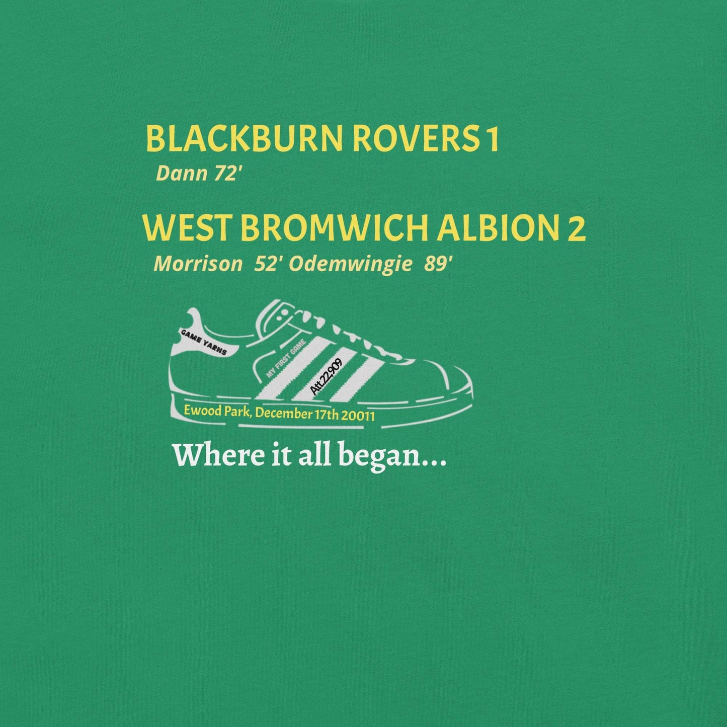 My First Game Blackburn West Brom - Game Yarns