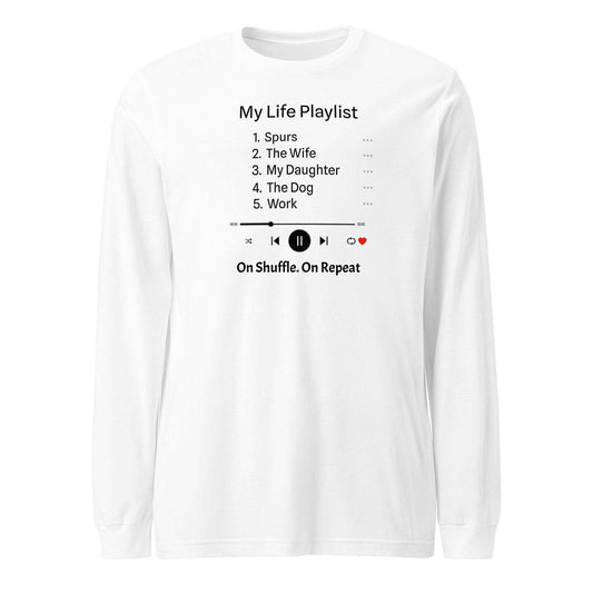 My Life Playlist Customisable Long Sleeve Tee - Game Yarns