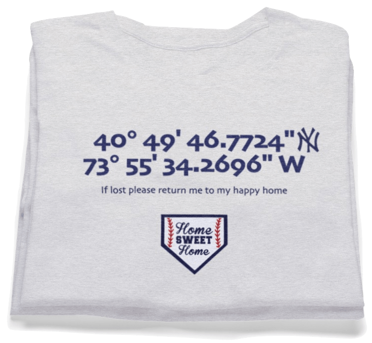 New York Yankees GPS T-shirt by Game Yarns