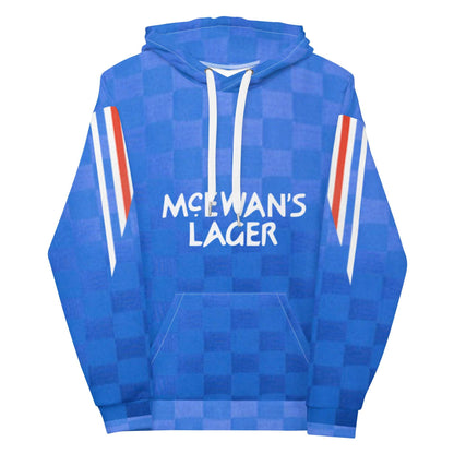 Rangers Retro Pattern Hoodie - Game Yarns