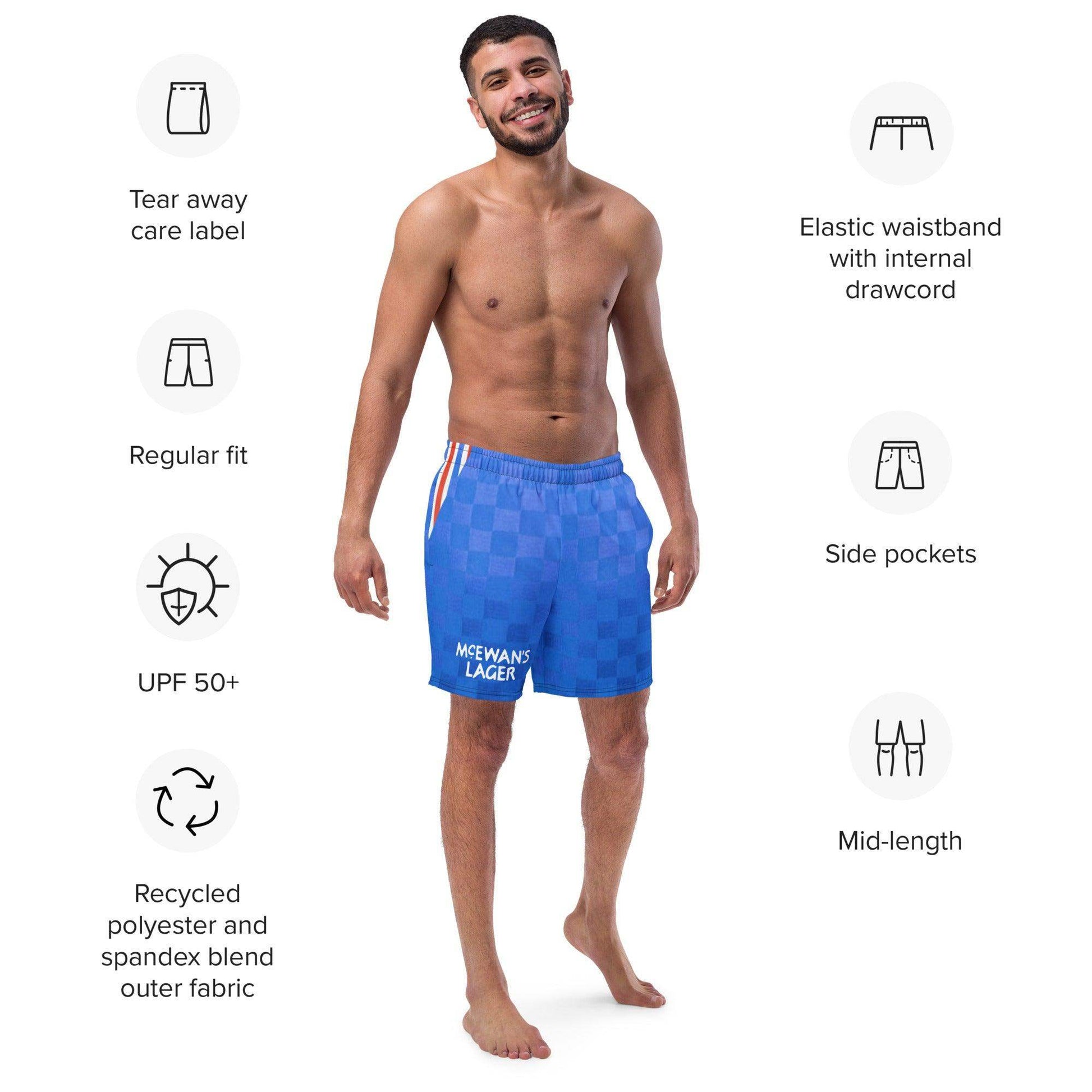 Rangers Retro Swim Trunks - Game Yarns