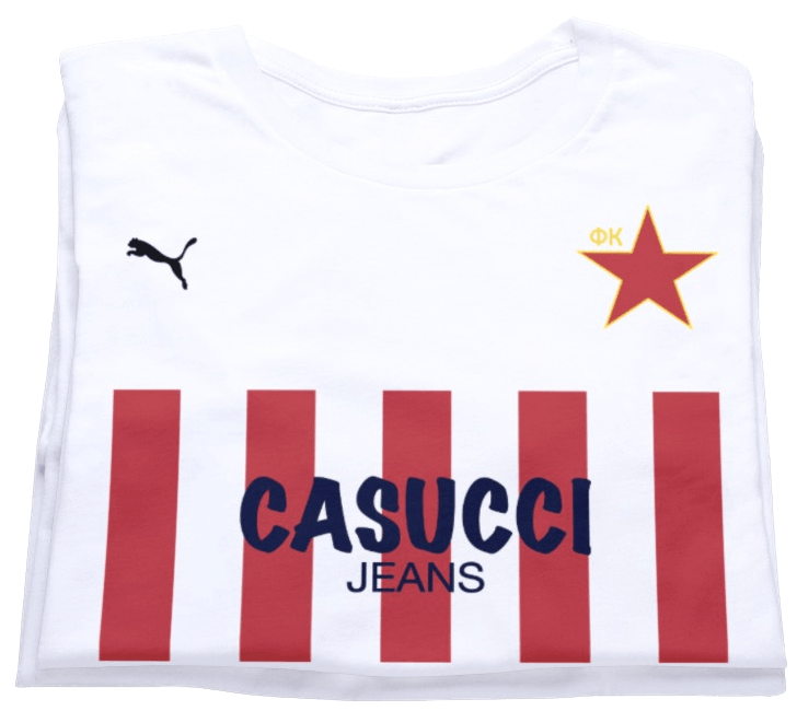 Red Star Retro T-shirt by Game Yarns  Fudbalski klub Crvena zvezda by Game Yarns