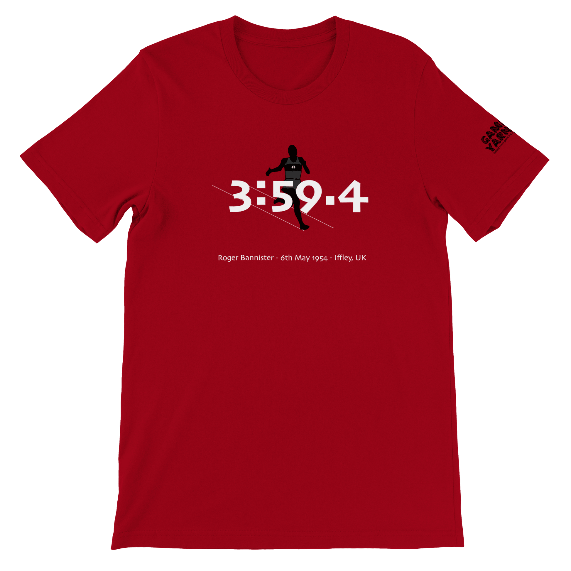 Roger Bannister 4 Minute Mile Game Yarns T-shirt