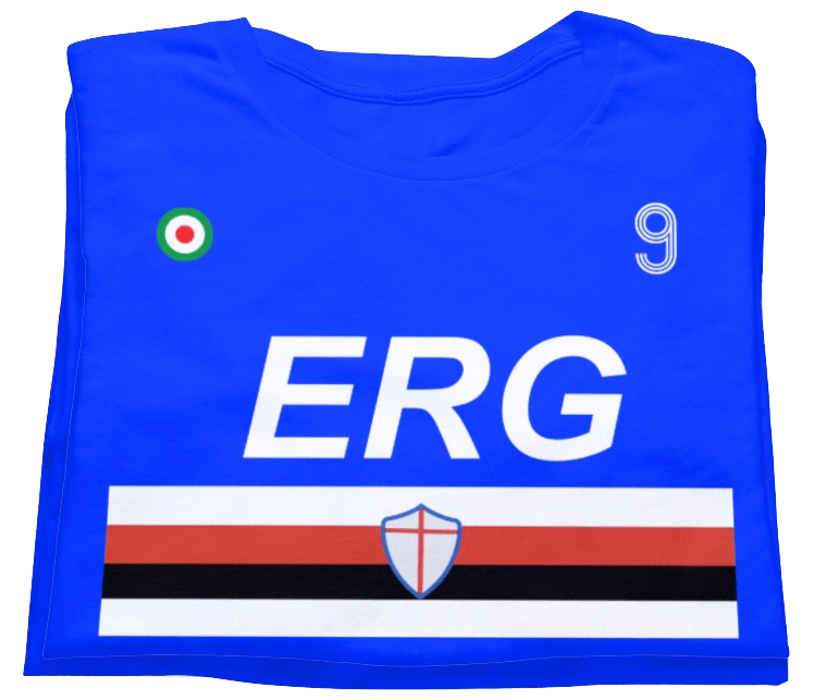 Sampdoria Retro Vialli T-shirt by Game Yarns