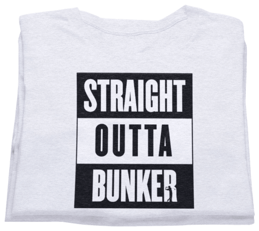 Straight Outta Bunker golf t-shirt by Game Yarns