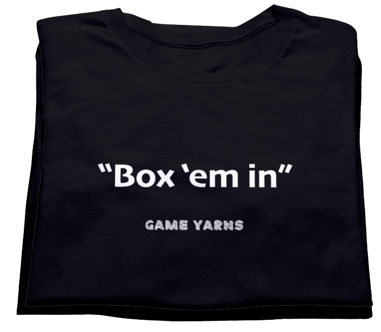 Sunday League Series Box Game Yarns T-shirt