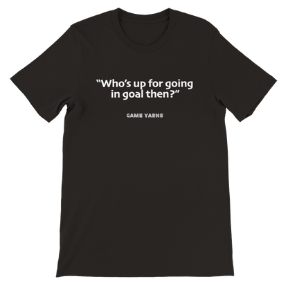 Sunday League Series Goalie T-shirt - Game Yarns