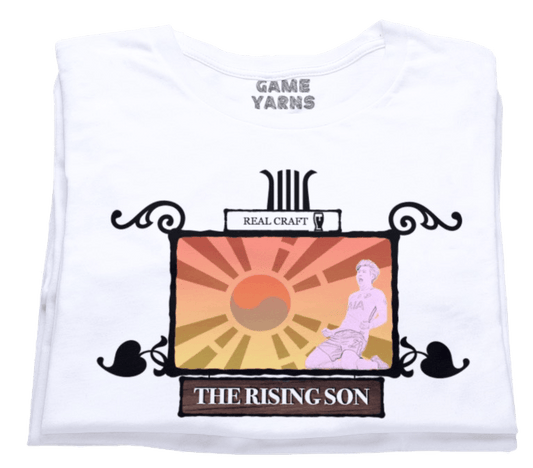 The Rising Son Pub sign by Game Yarns t-shirt