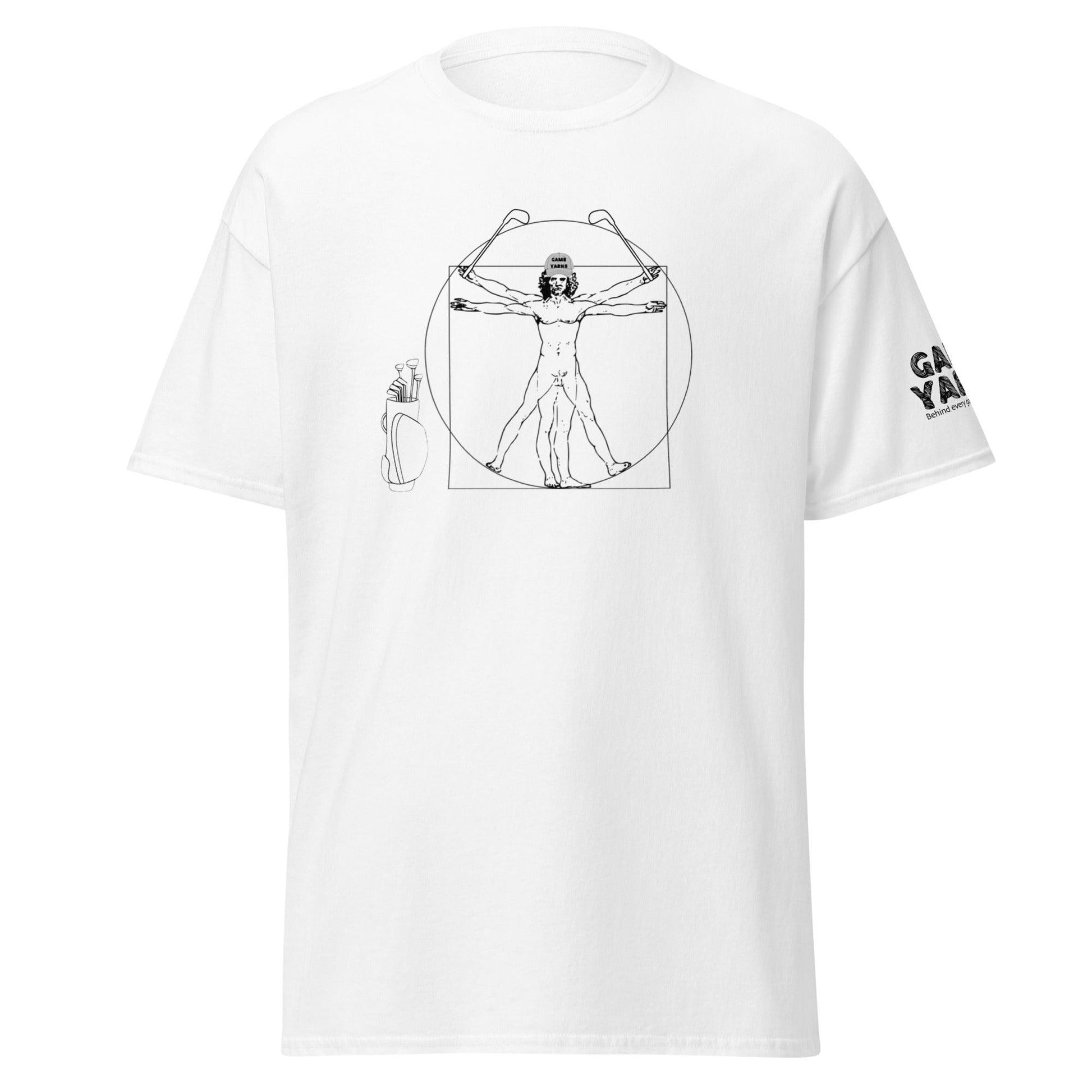 Vitruvian Golfer t-shirt by Game Yarns
